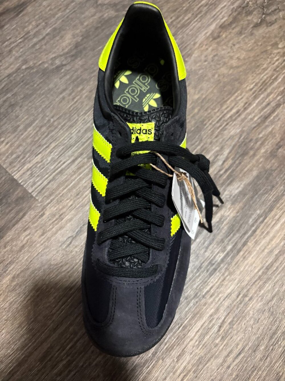 Adidas SL-72 Originals Black Neon Left Foot Shoe Only  sz US 7.5 NEW